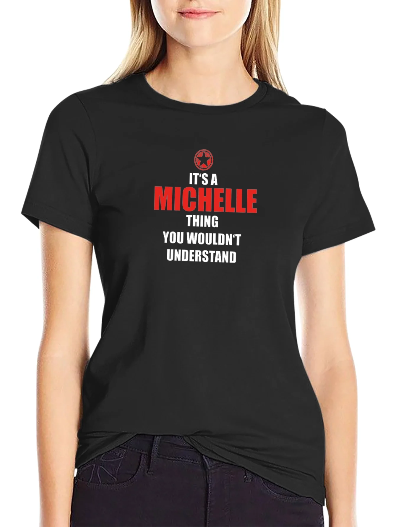 Camiseta Negra Es Cosa De Michelle
