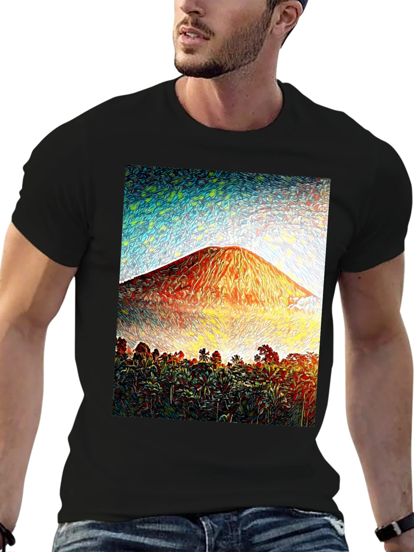 Rebbecca Tropical Mountain Graphic Tee