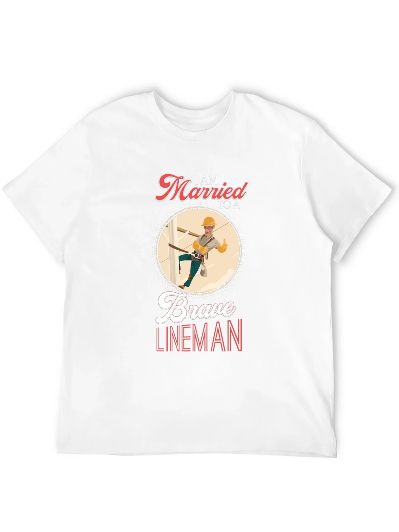 Rebbecca I AM MARRIED TO A Brave Lineman T-Shirt