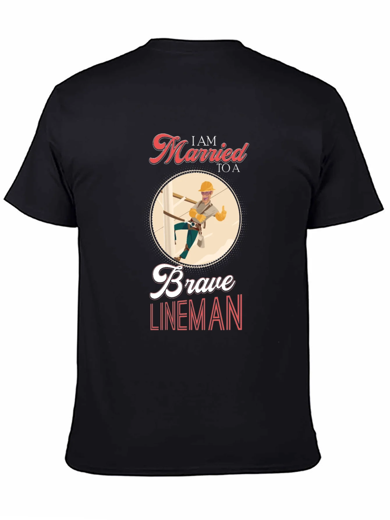 Rebbecca I AM MARRIED TO A Brave Lineman T-Shirt