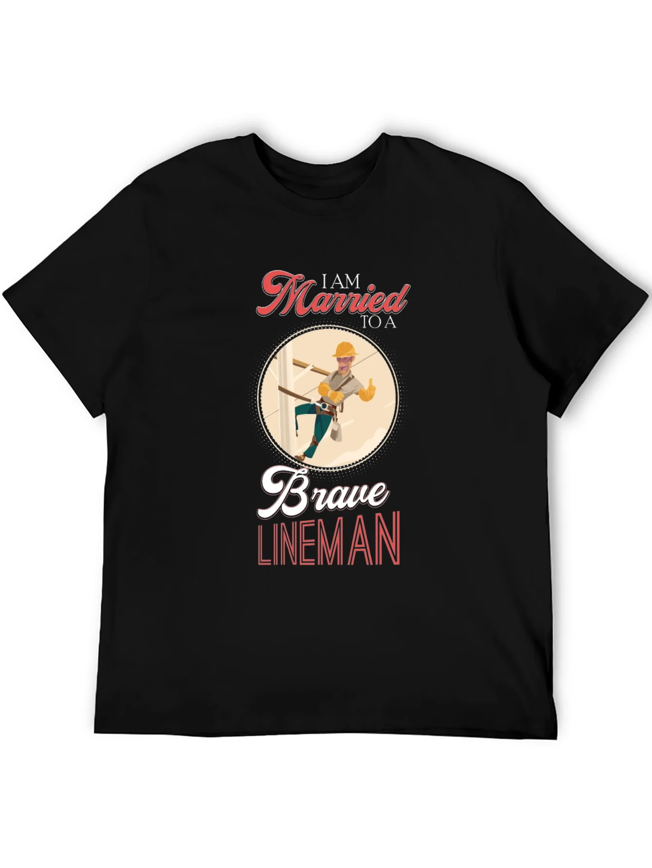 Rebbecca I AM MARRIED TO A Brave Lineman T-Shirt
