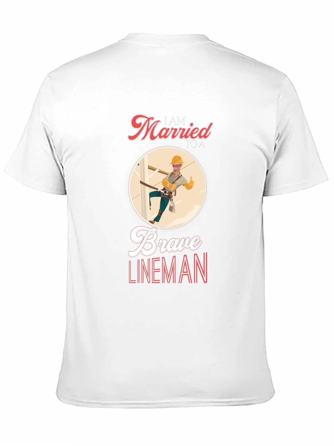 Rebbecca I AM MARRIED TO A Brave Lineman T-Shirt