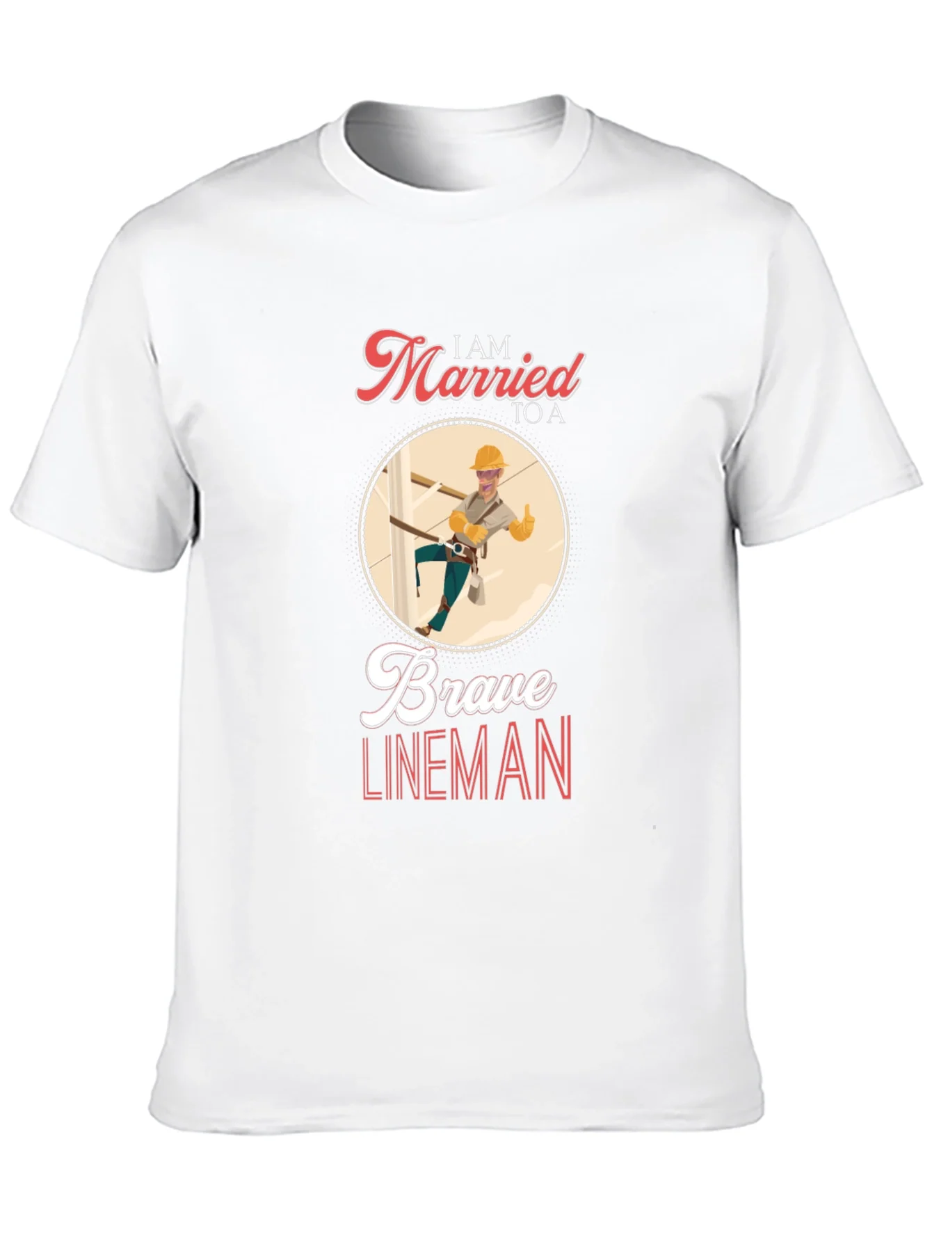 Rebbecca I AM MARRIED TO A Brave Lineman T-Shirt