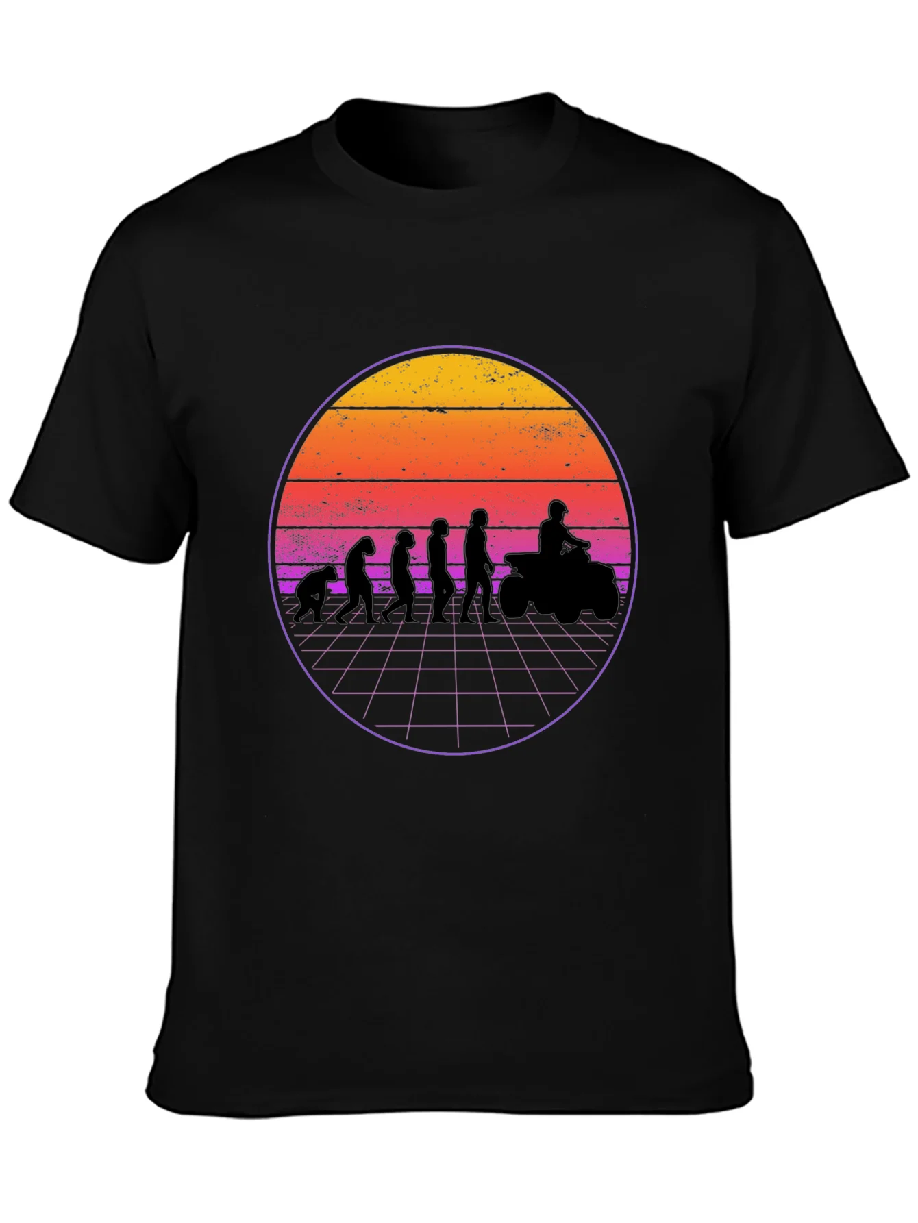 Rebbecca Evolution ATV Sunset Graphic T-Shirt - Black