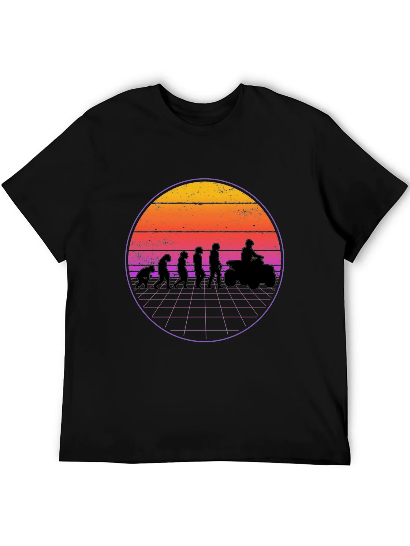 Rebbecca Evolution ATV Sunset Graphic T-Shirt - Black