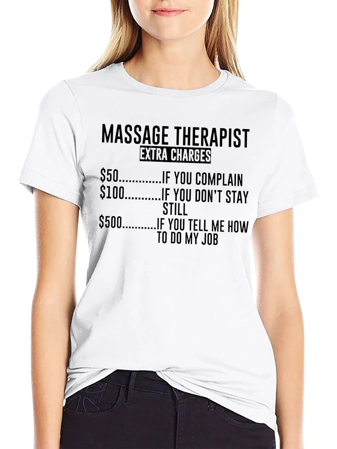 Camiseta Humor¨ªstica Terapeuta de Masaje - Extra Cargos