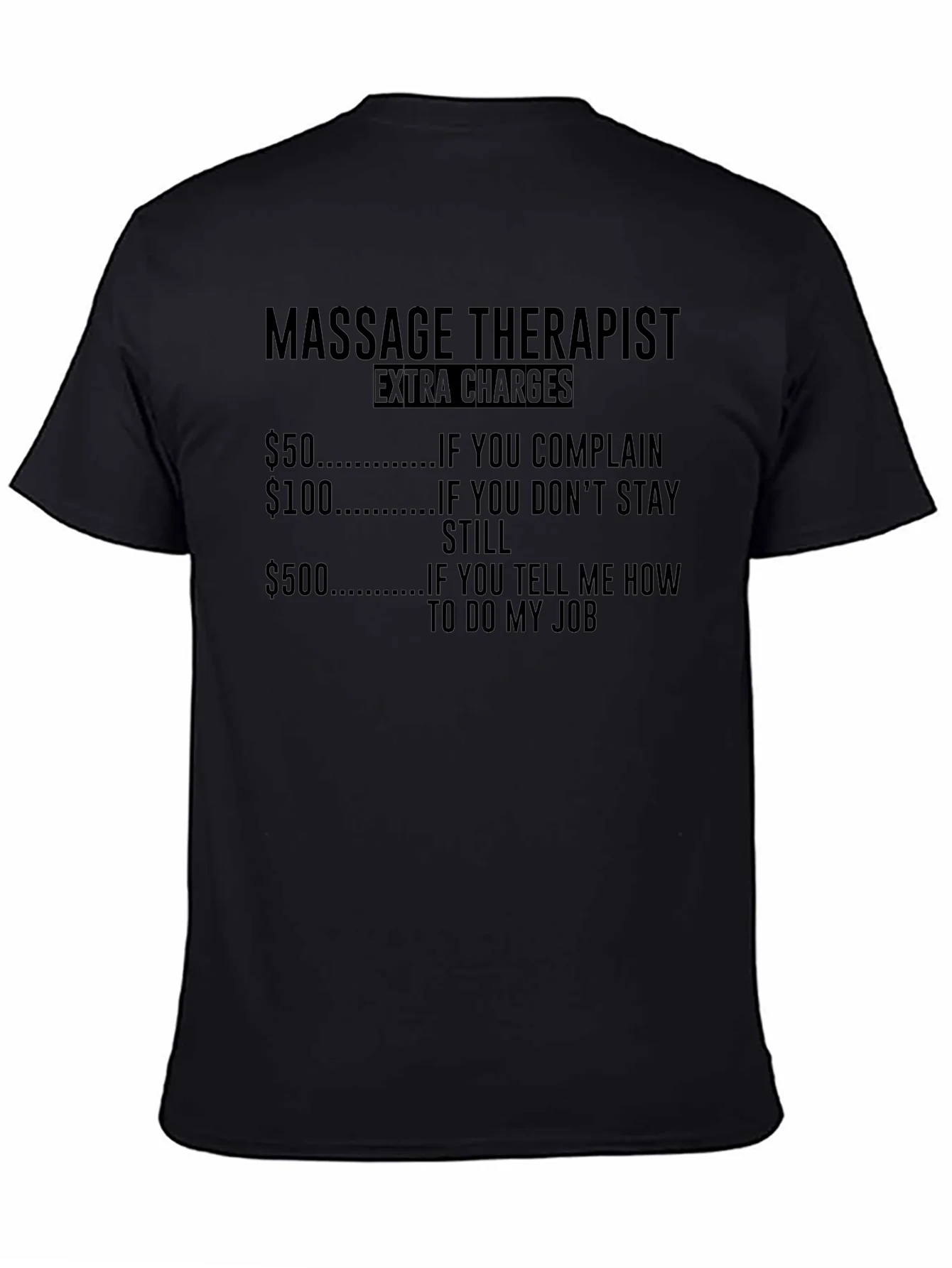 Camiseta Humor¨ªstica Terapeuta de Masaje - Extra Cargos