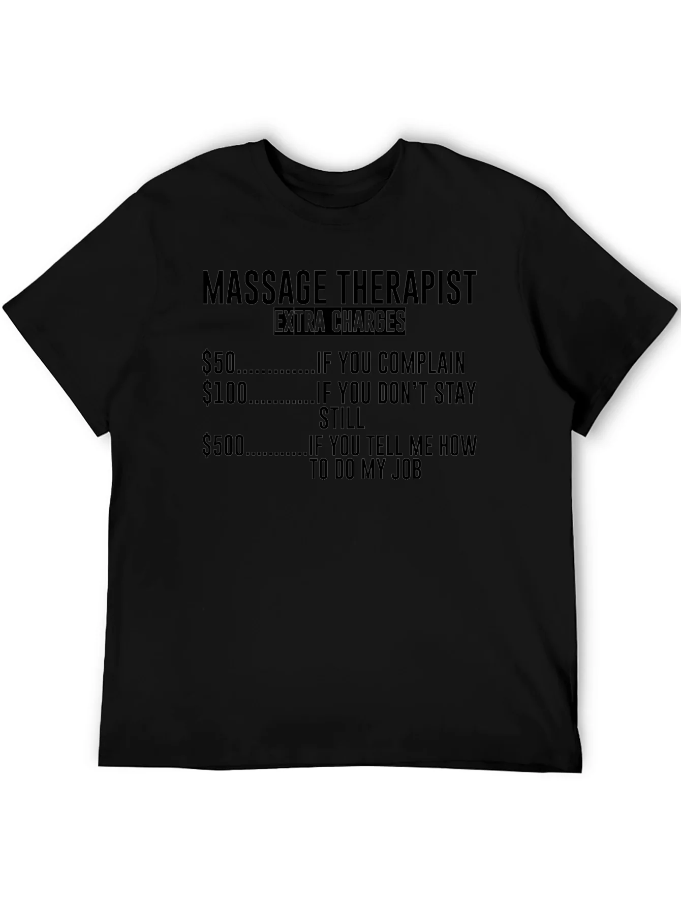 Camiseta Humor¨ªstica Terapeuta de Masaje - Extra Cargos