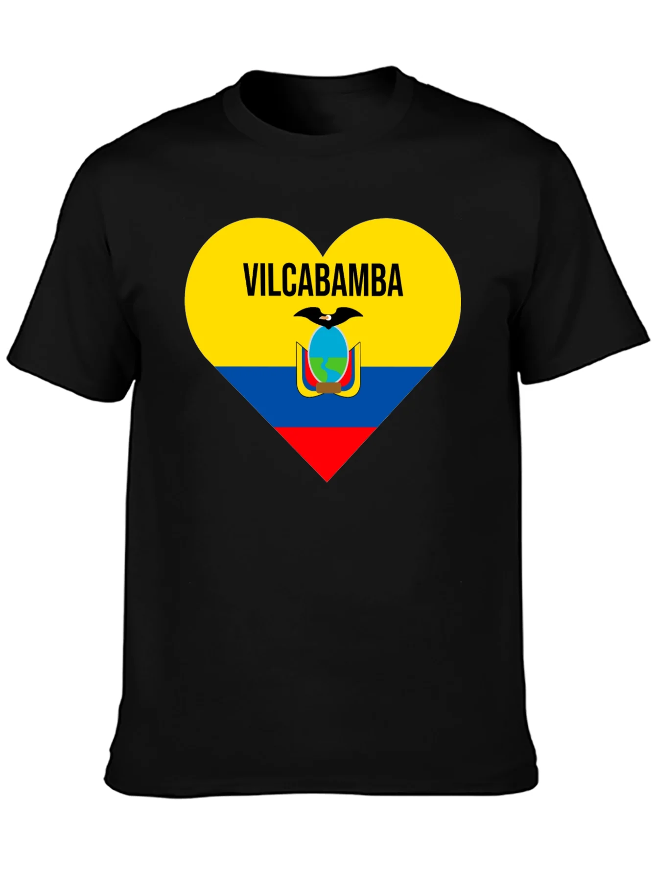 Camiseta Negra Vilcabamba Ecuador Coraz¨®n