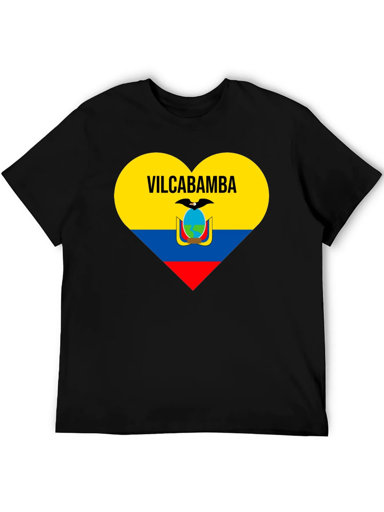 Camiseta Negra Vilcabamba Ecuador Coraz¨®n