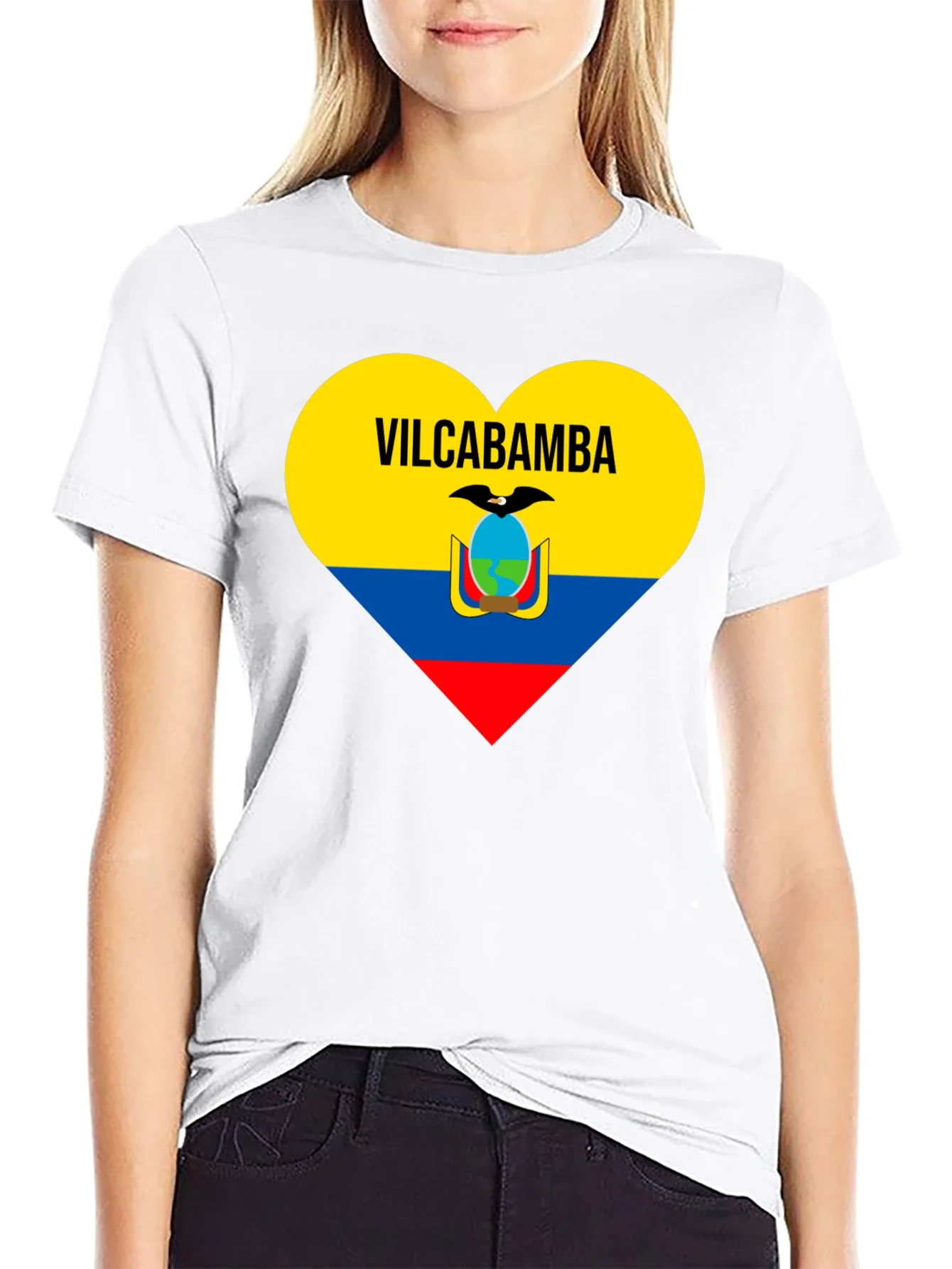 Camiseta Negra Vilcabamba Ecuador Coraz¨®n