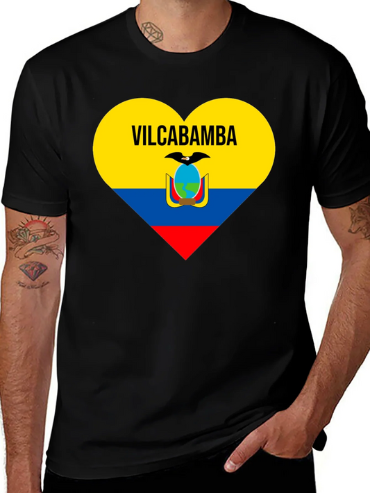 Camiseta Negra Vilcabamba Ecuador Coraz¨®n