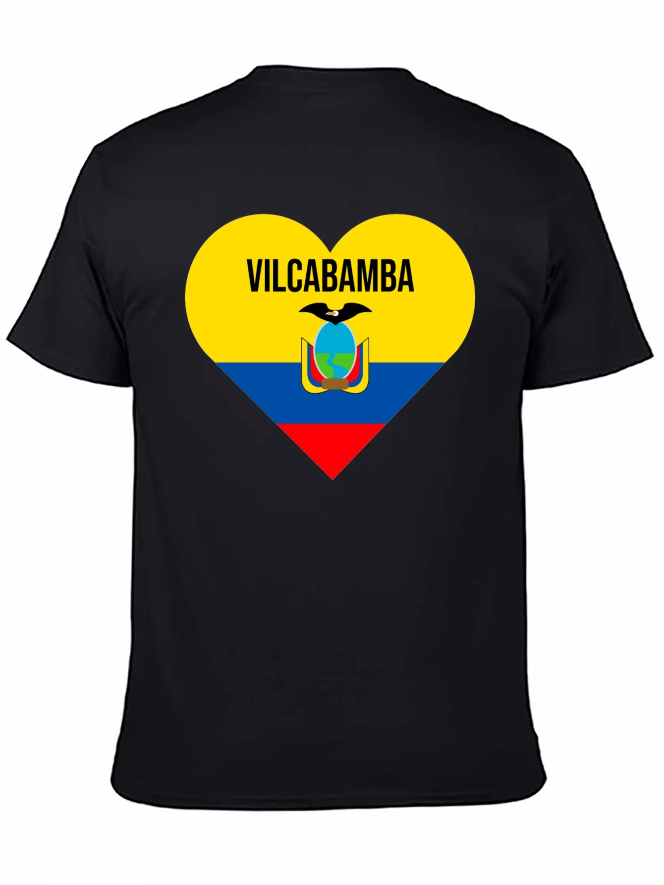 Camiseta Negra Vilcabamba Ecuador Coraz¨®n