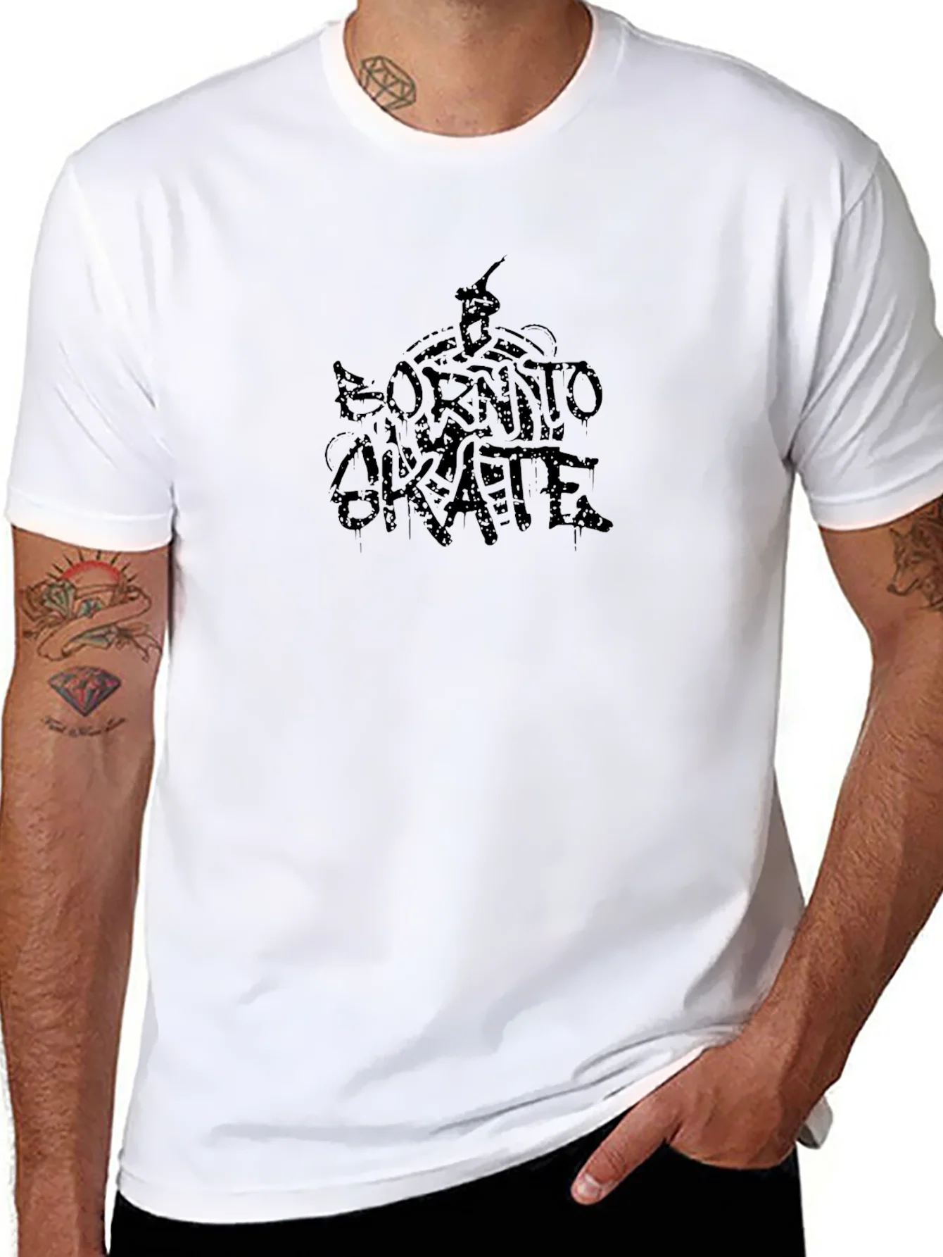 Camiseta Negra Born To Skate Hombre