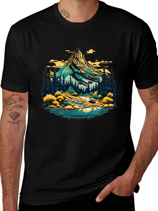 Rebbecca Mountain River Graphic T-Shirt