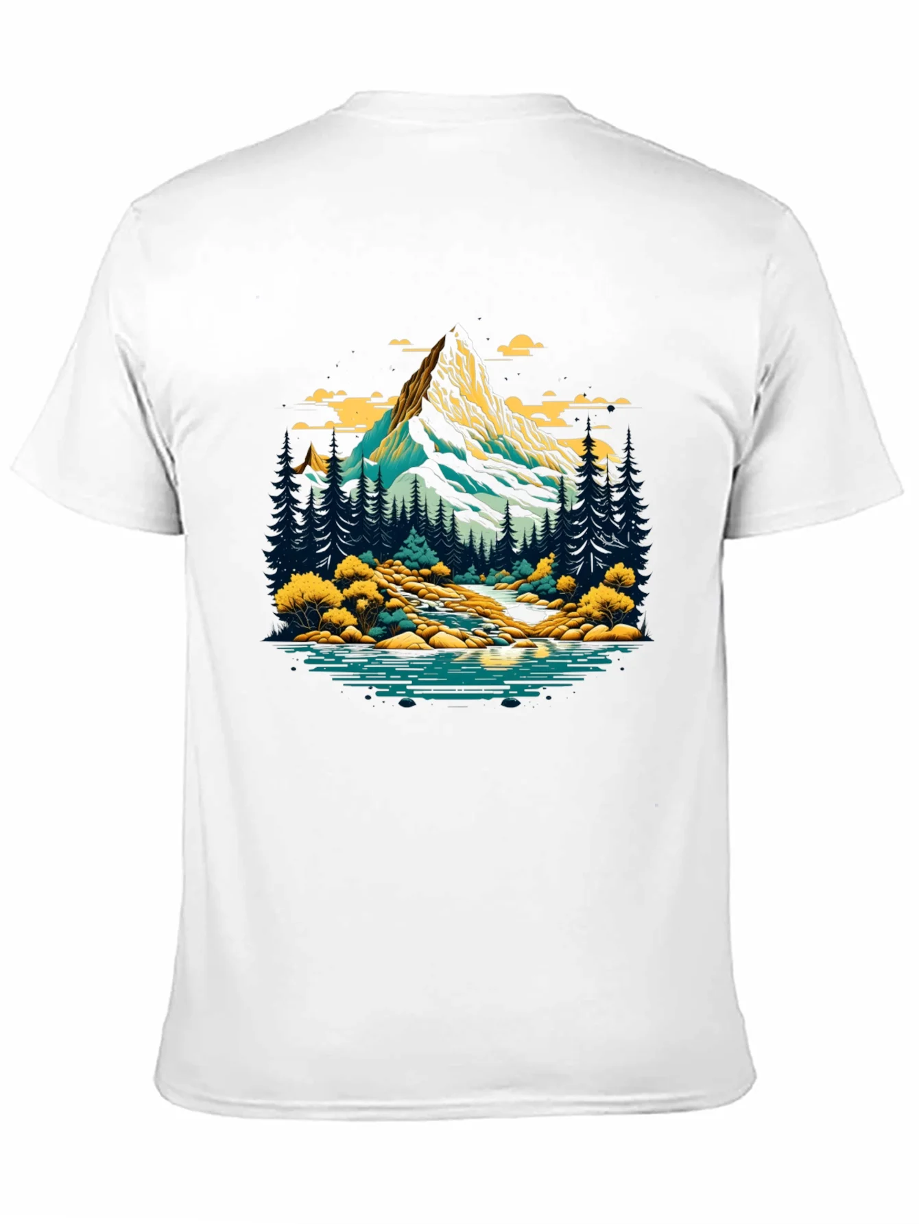 Rebbecca Mountain River Graphic T-Shirt