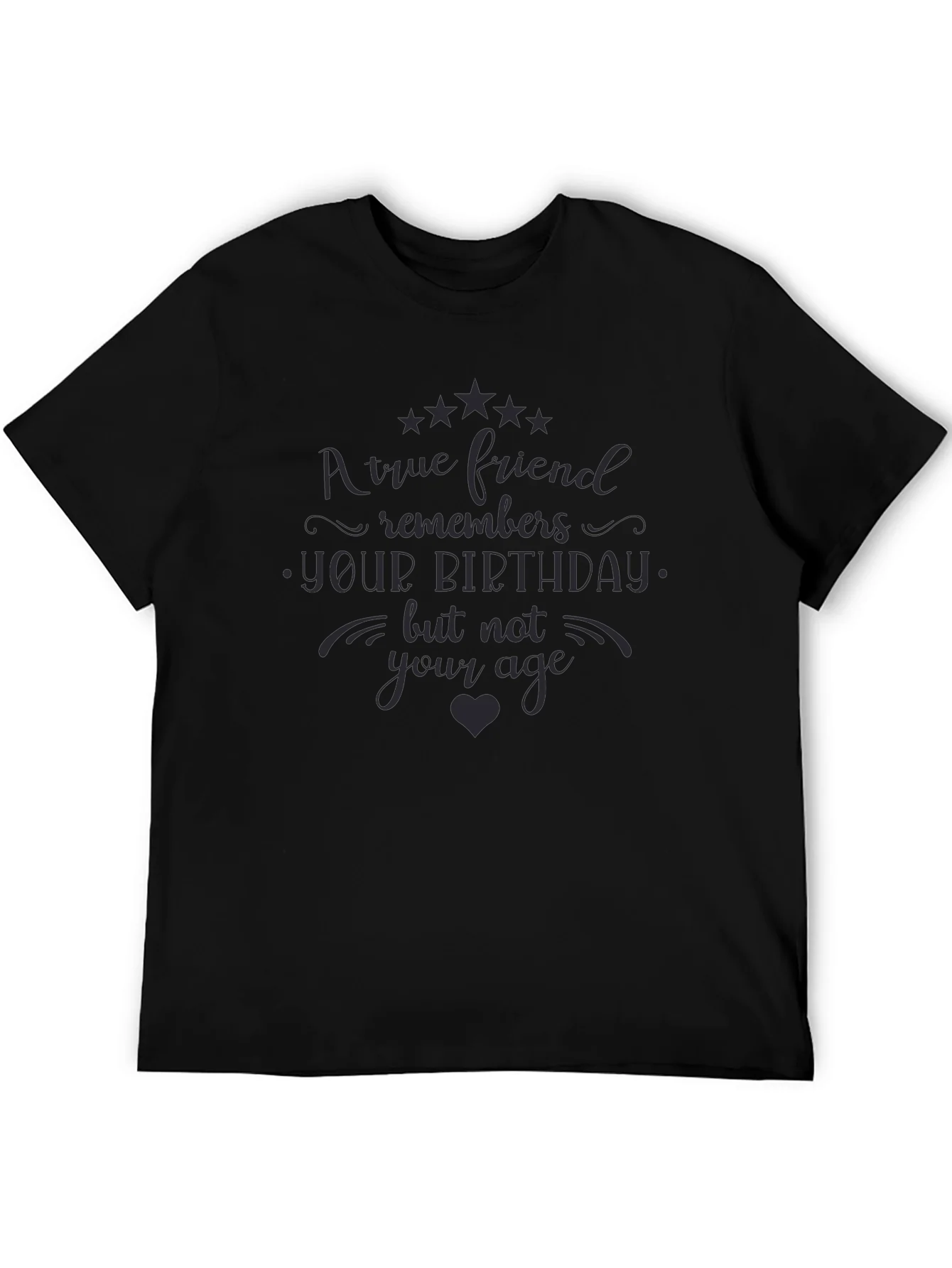 Camiseta Negra Un Verdadero Amigo