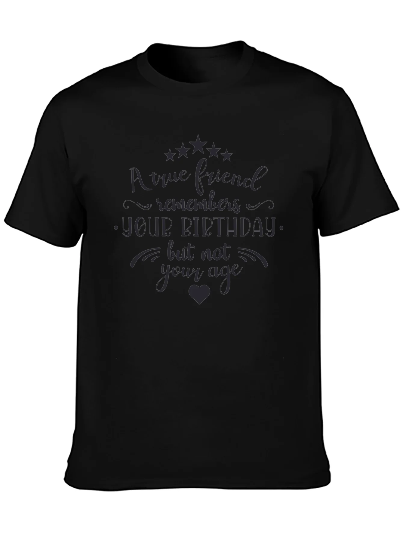 Camiseta Negra Un Verdadero Amigo