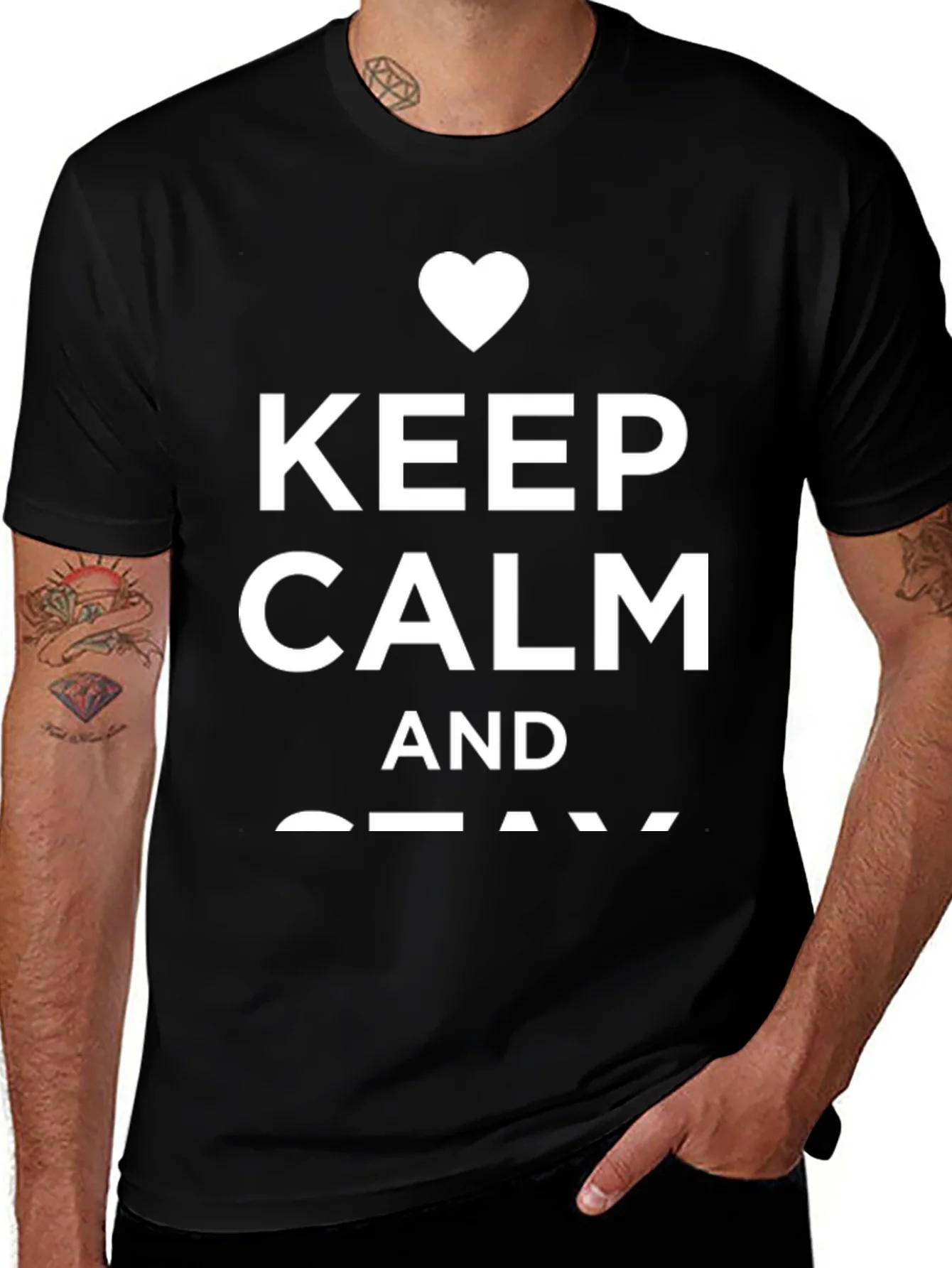 Rebbecca Keep Calm Black T-Shirt