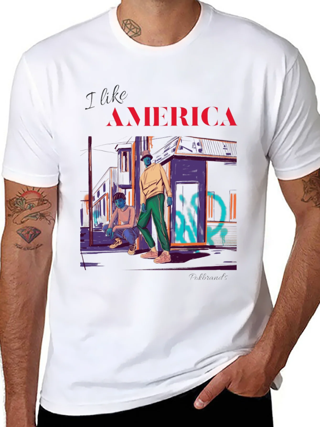 Rebbecca I Like America Graphic T-Shirt