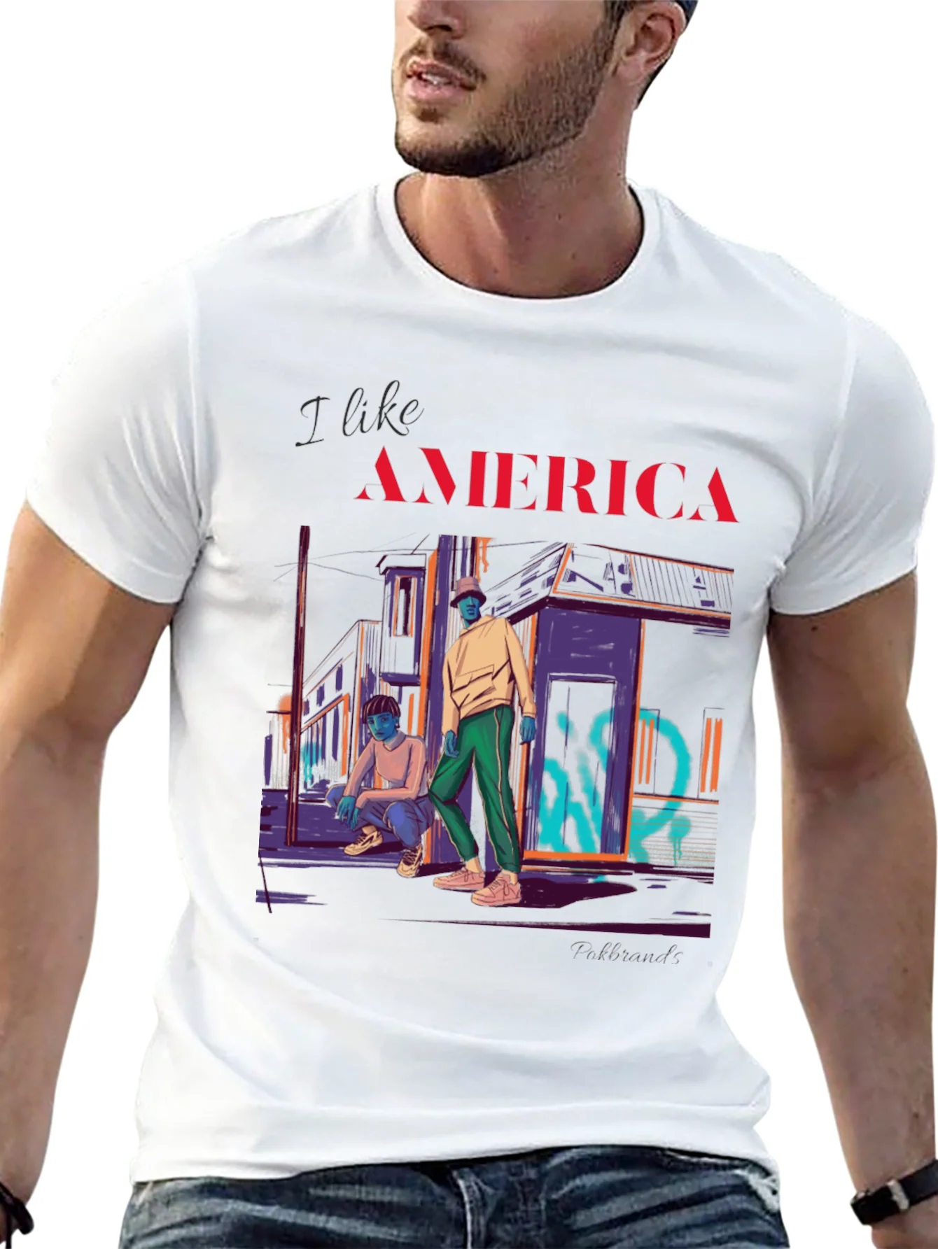 Rebbecca I Like America Graphic T-Shirt