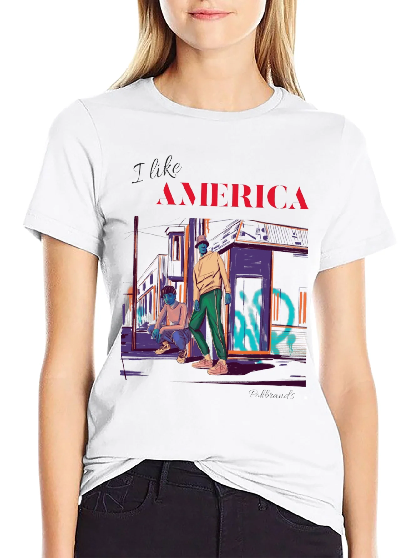 Rebbecca I Like America Graphic T-Shirt