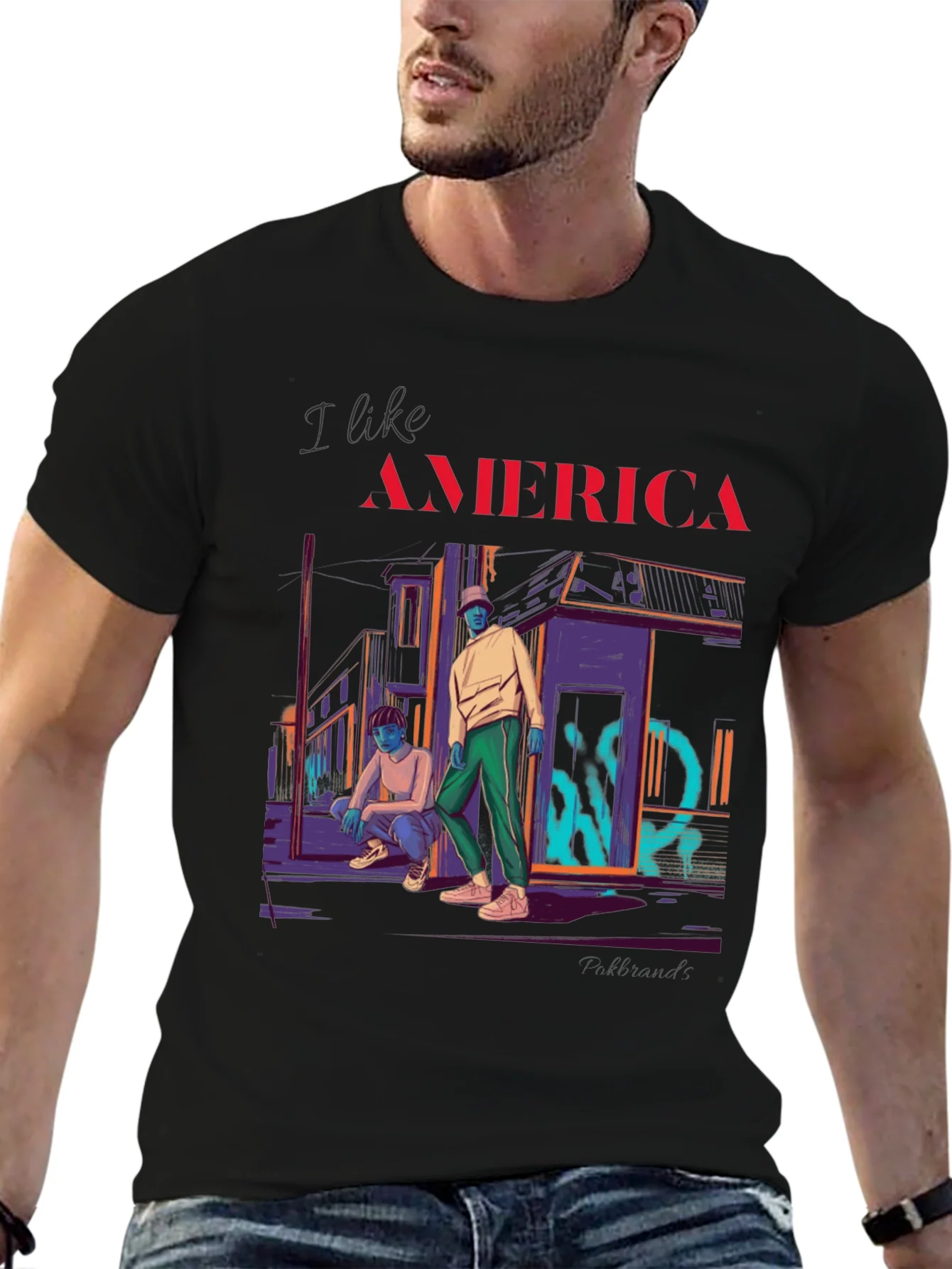 Rebbecca I Like America Graphic T-Shirt