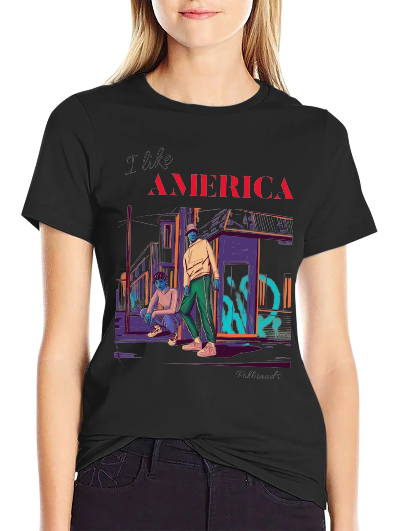 Rebbecca I Like America Graphic T-Shirt