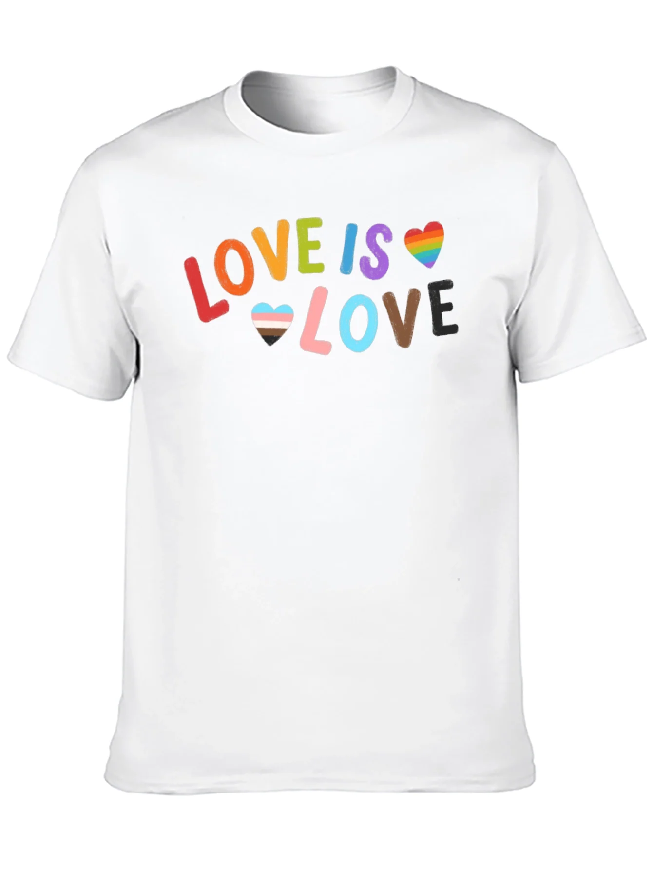 Camiseta Negra Love is Love para Orgullo LGBT