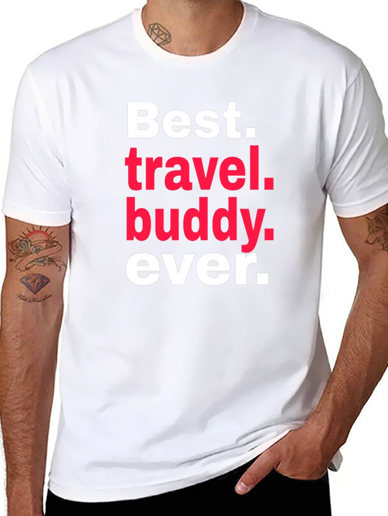 Camiseta Negra Mejor Compa?ero de Viaje
