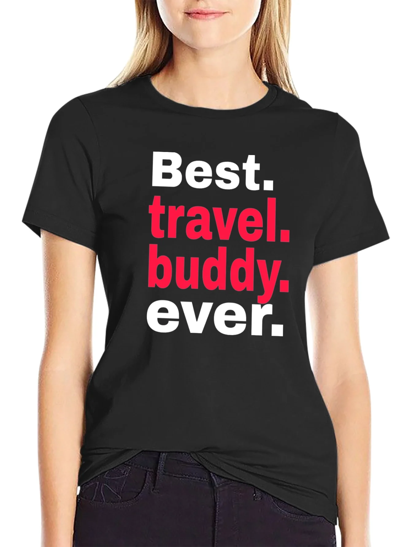 Camiseta Negra Mejor Compa?ero de Viaje