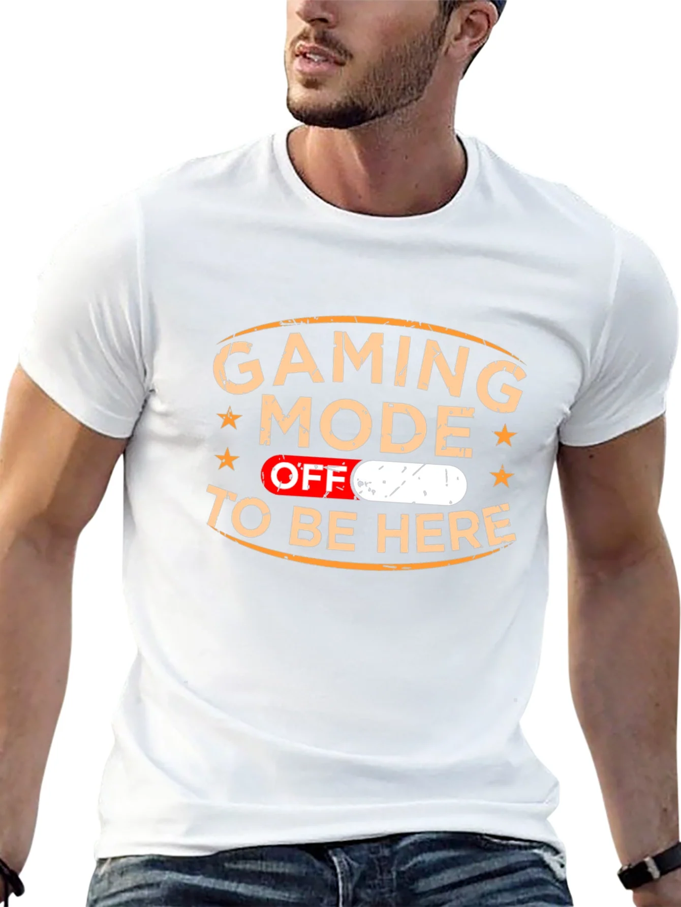 Camiseta Gaming Mode Off - Divertida y c¨®moda