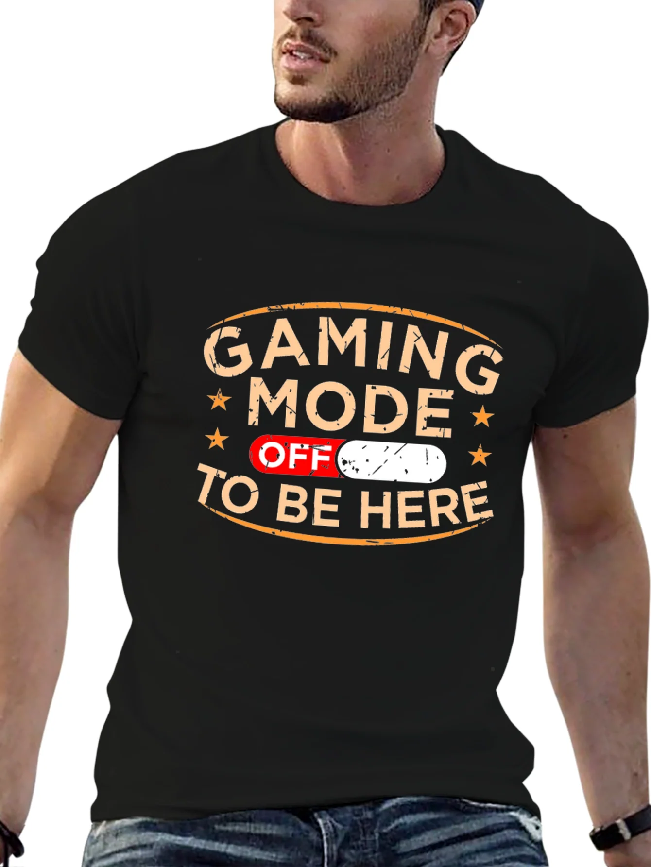 Camiseta Gaming Mode Off - Divertida y c¨®moda