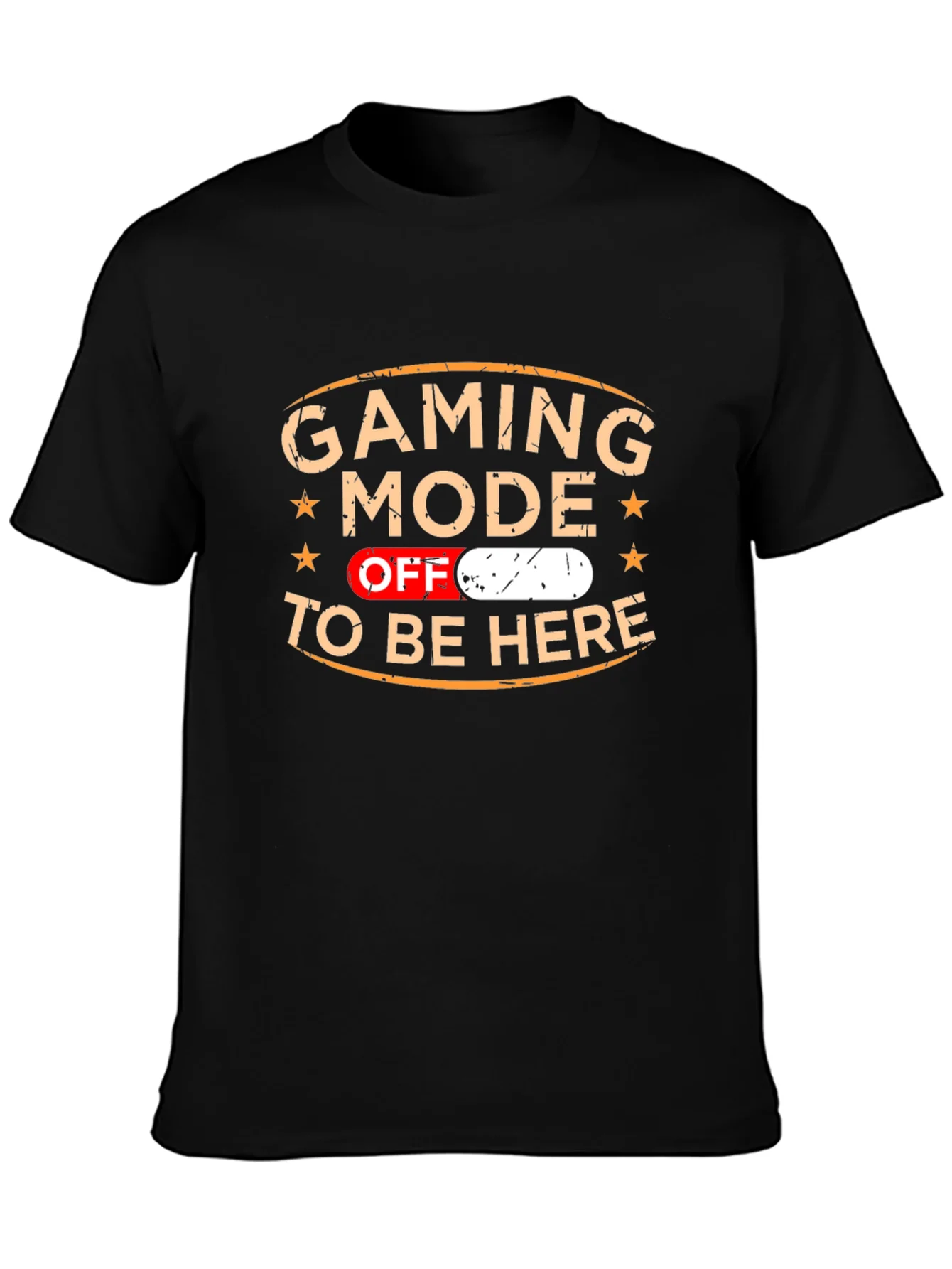 Camiseta Gaming Mode Off - Divertida y c¨®moda