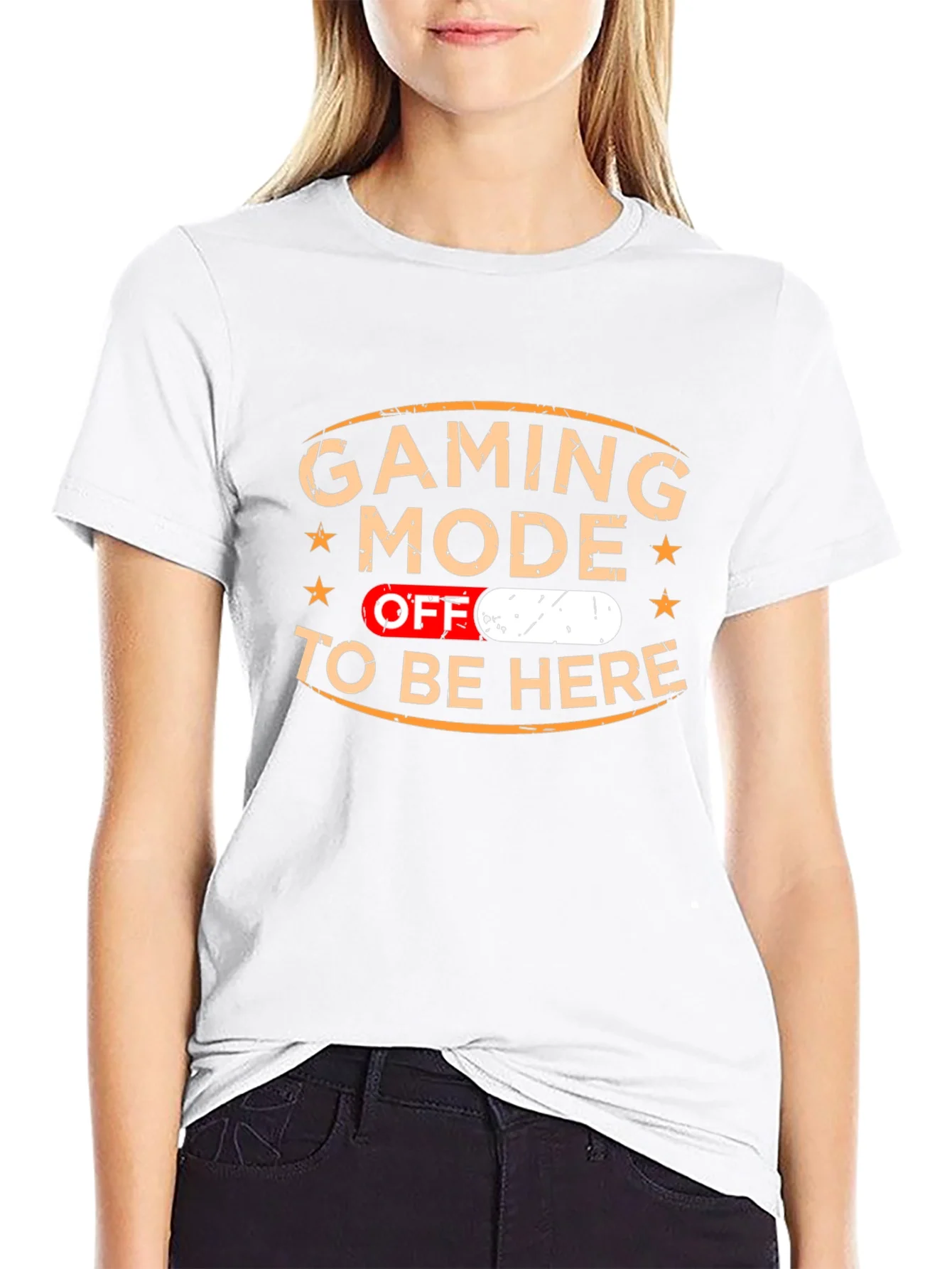 Camiseta Gaming Mode Off - Divertida y c¨®moda
