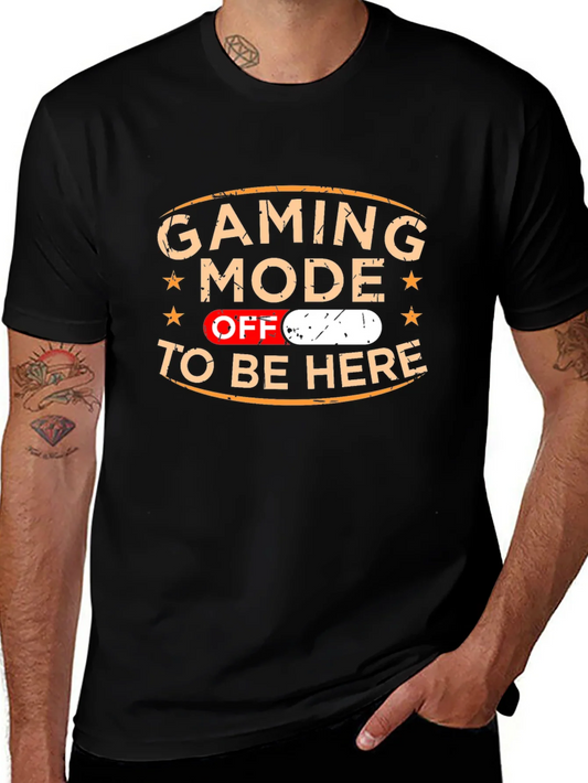Camiseta Gaming Mode Off - Divertida y c¨®moda