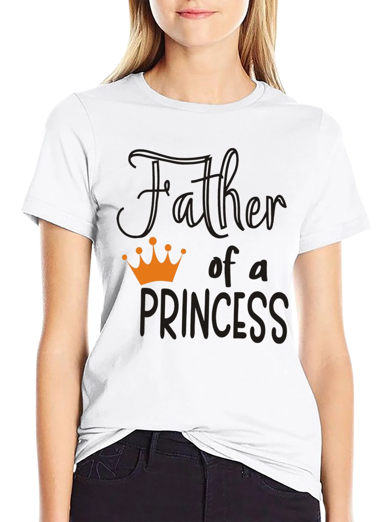Rebbecca Father of a Princess T-Shirt - Black