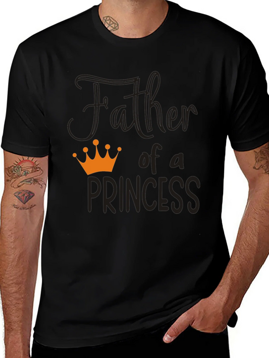 Rebbecca Father of a Princess T-Shirt - Black