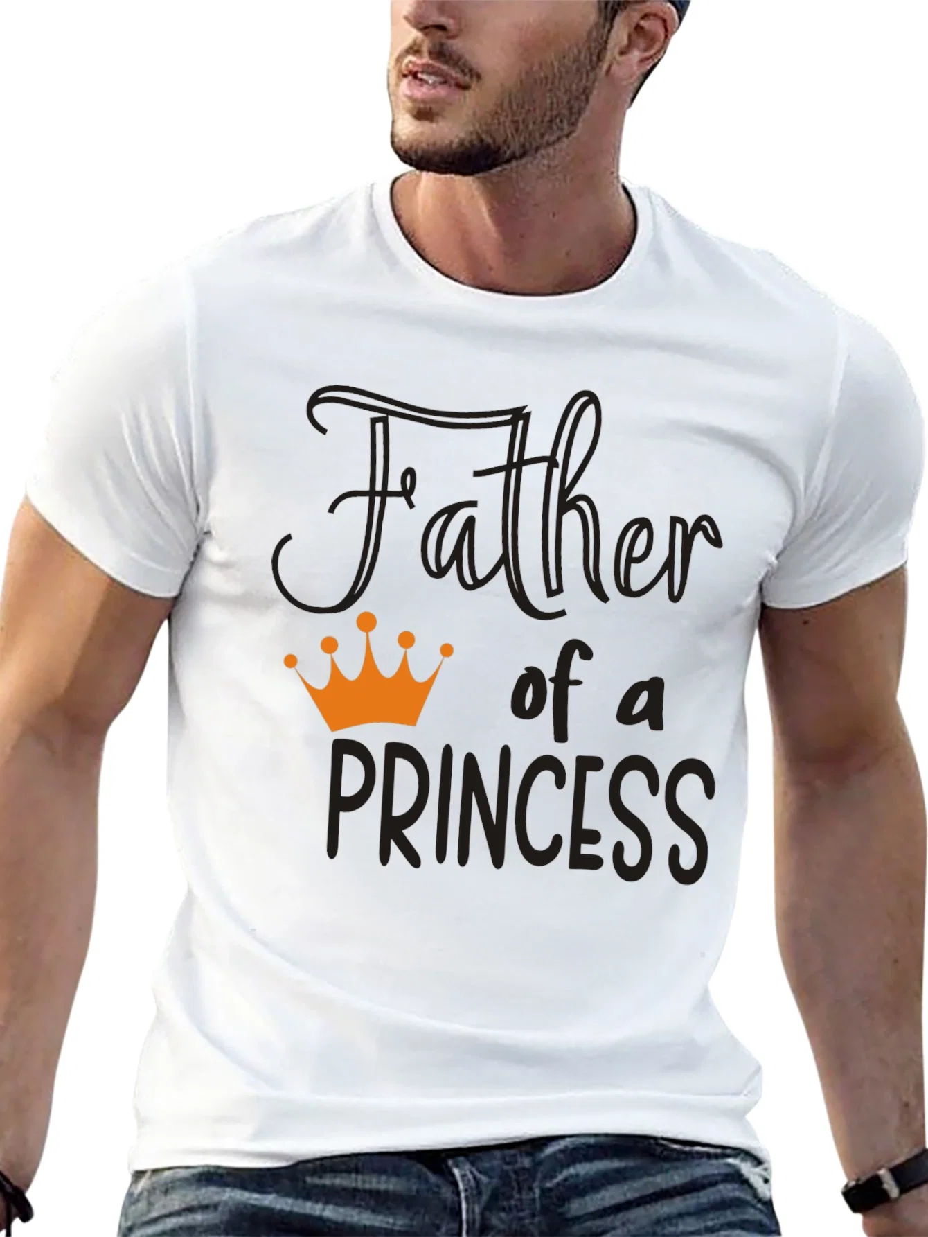 Rebbecca Father of a Princess T-Shirt - Black