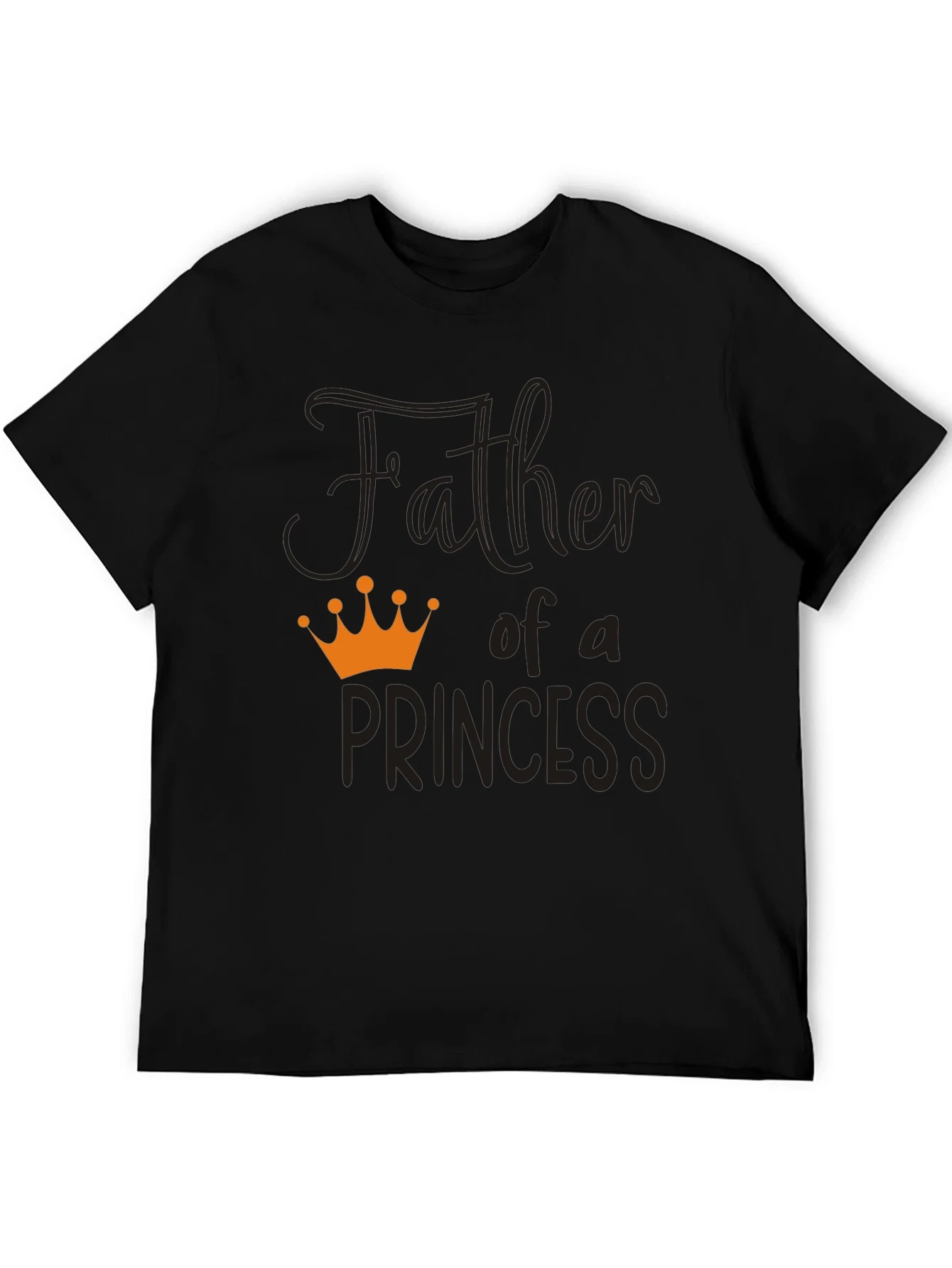 Rebbecca Father of a Princess T-Shirt - Black