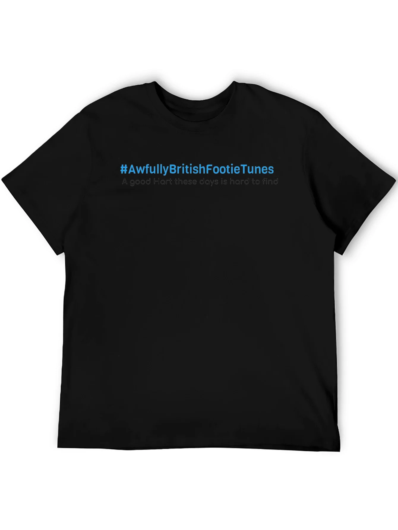 Rebbecca Awfully British Footie Tunes Black T-Shirt