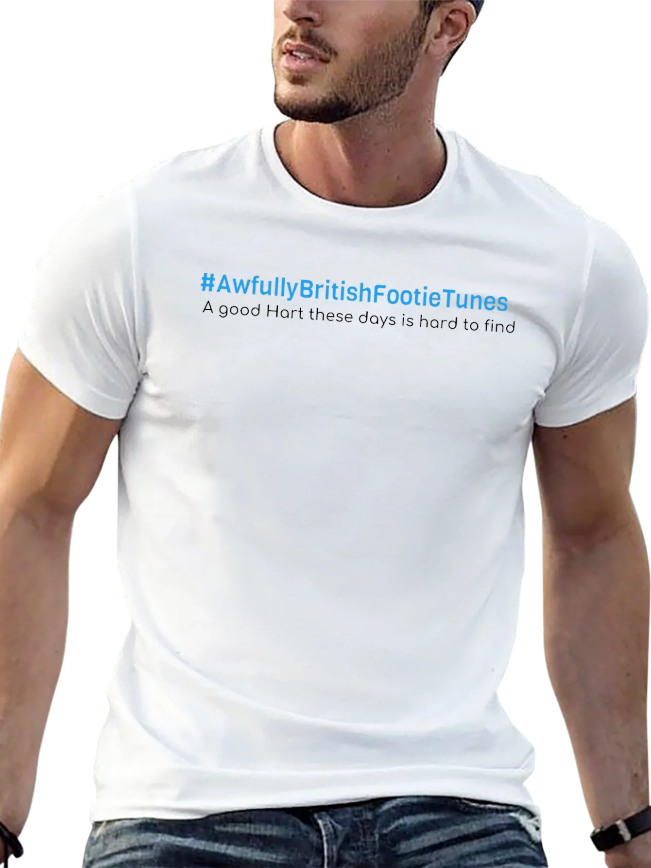 Rebbecca Awfully British Footie Tunes Black T-Shirt