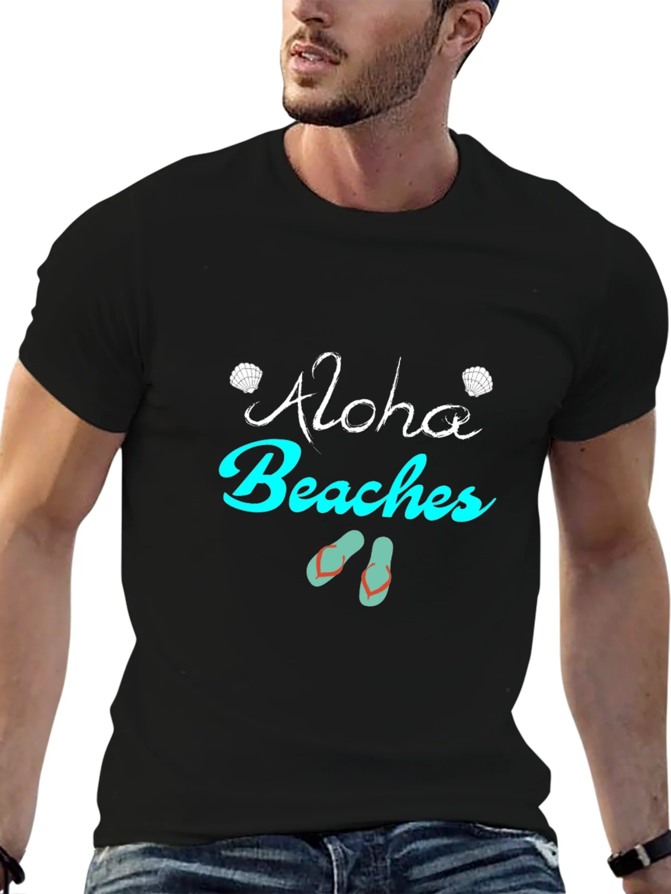 Camiseta Negra Aloha Beaches