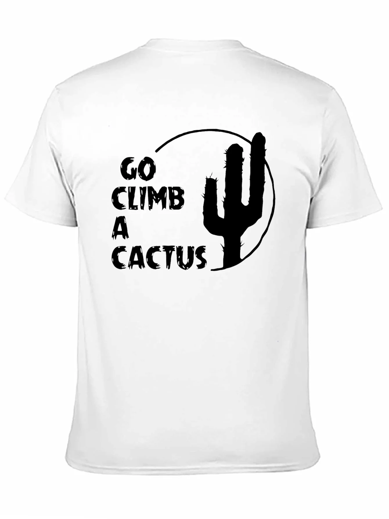 Camiseta Negra Go Climb a Cactus