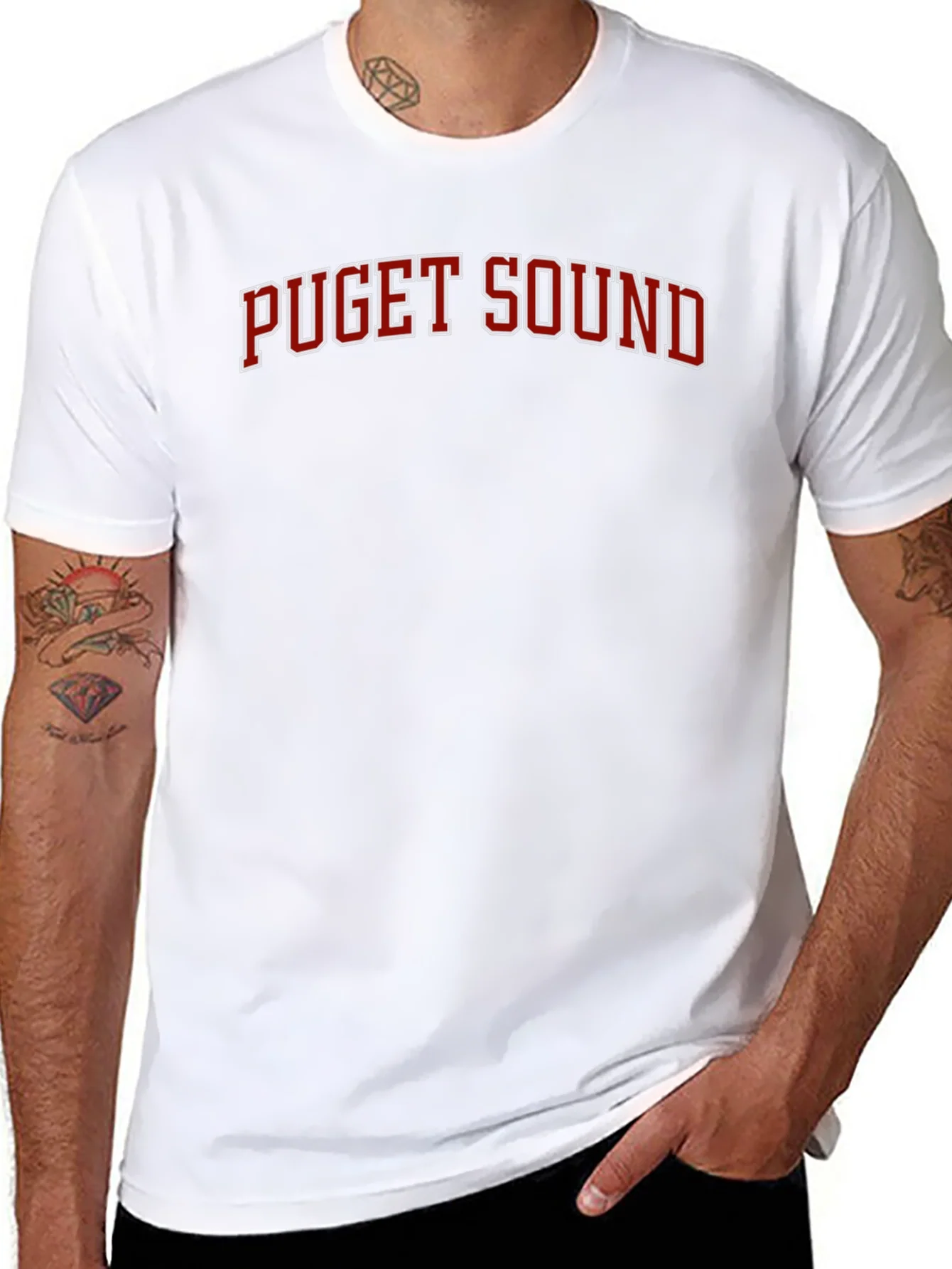 Camiseta Negra Puget Sound Cl¨¢sica