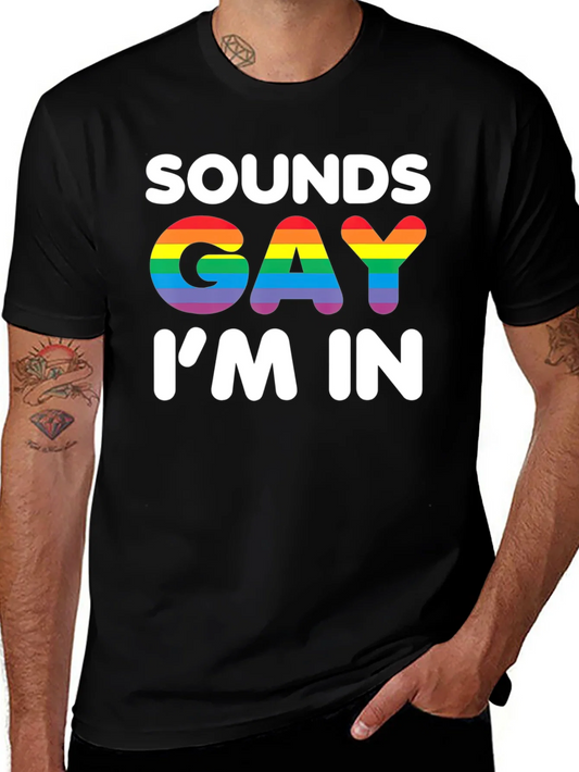 Rebbecca Sounds Gay Im In T-Shirt - Rainbow Pride