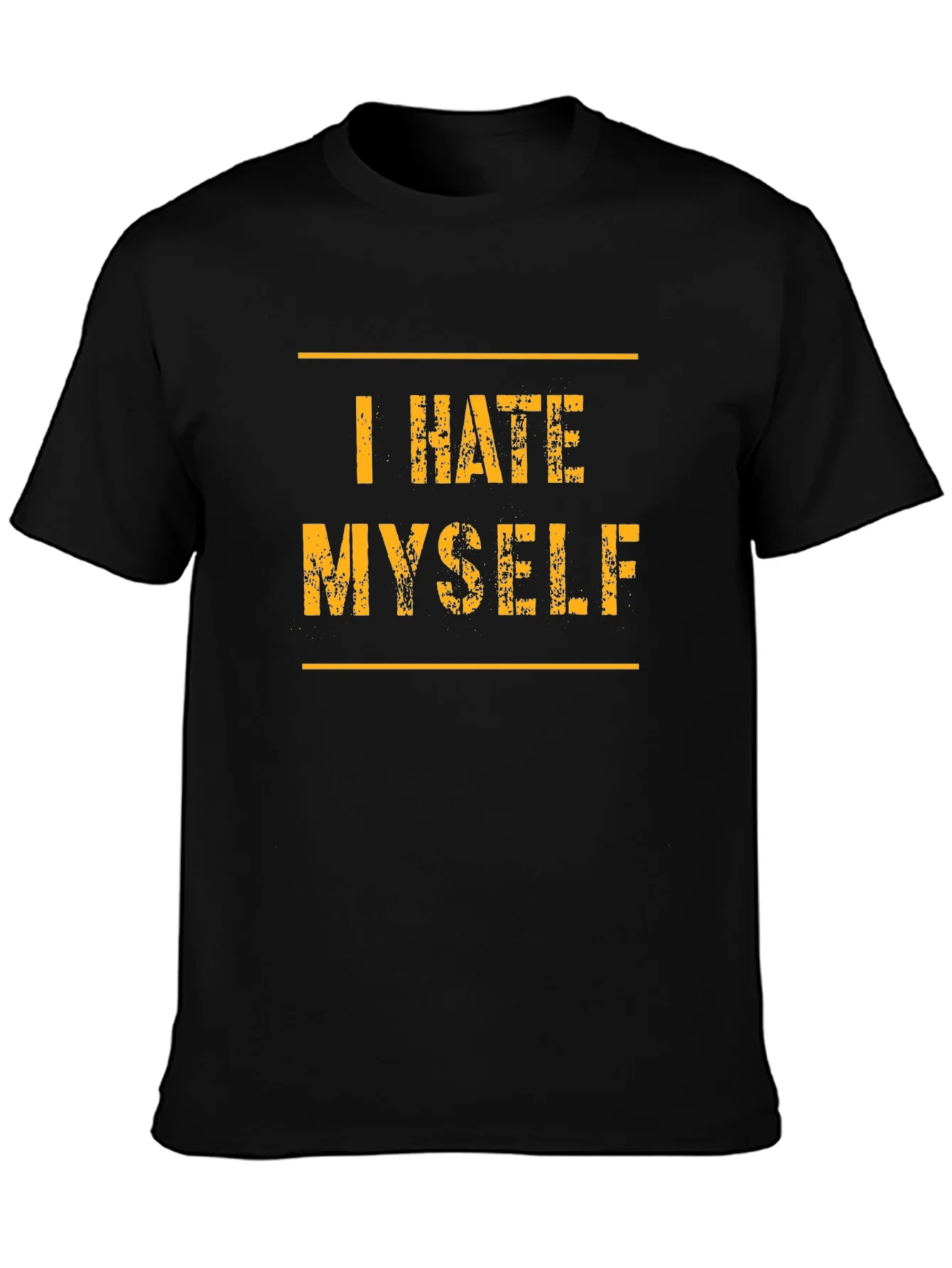 Rebbecca I Hate Myself T-Shirt - Black Graphic Tee