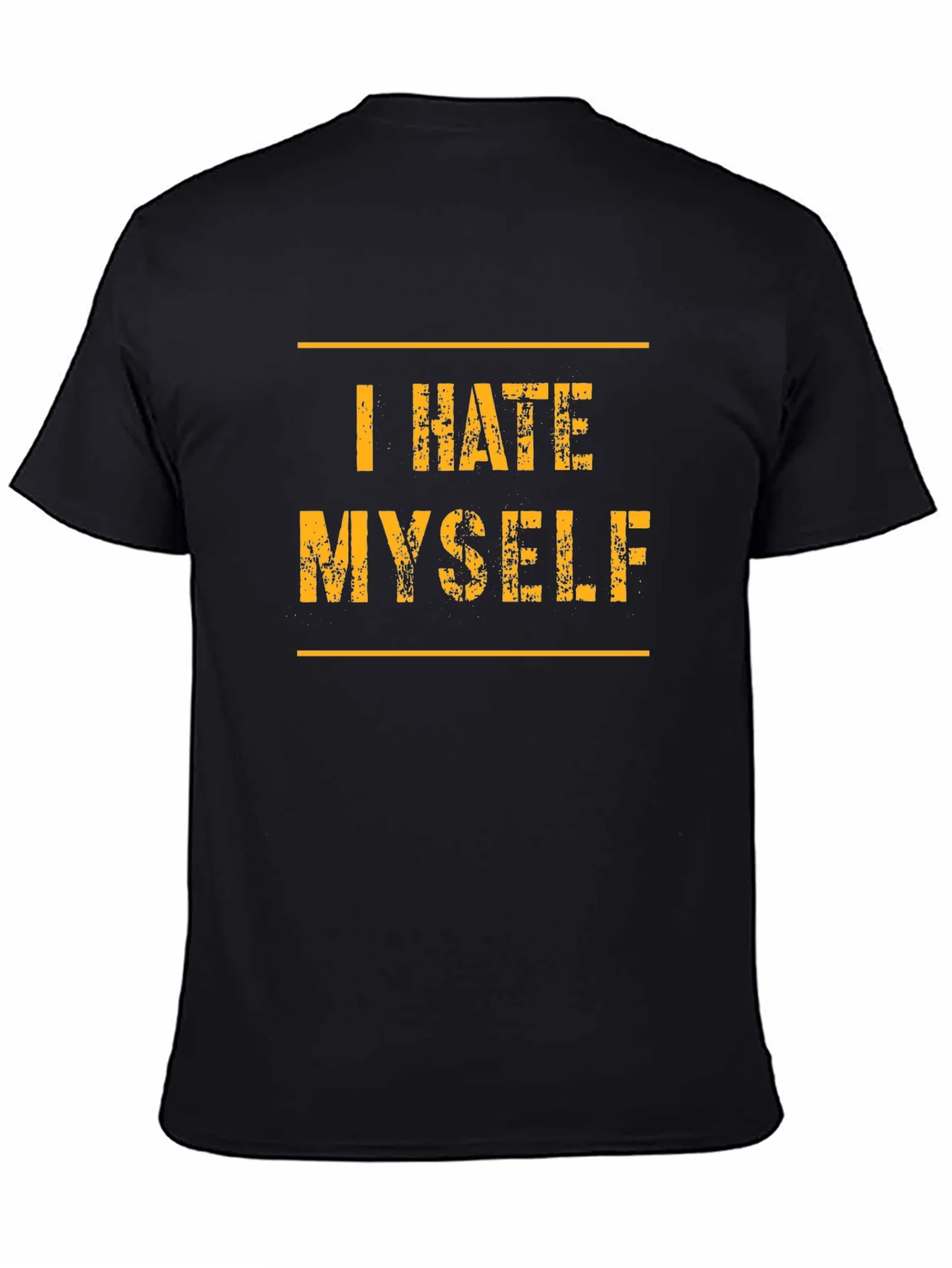 Rebbecca I Hate Myself T-Shirt - Black Graphic Tee