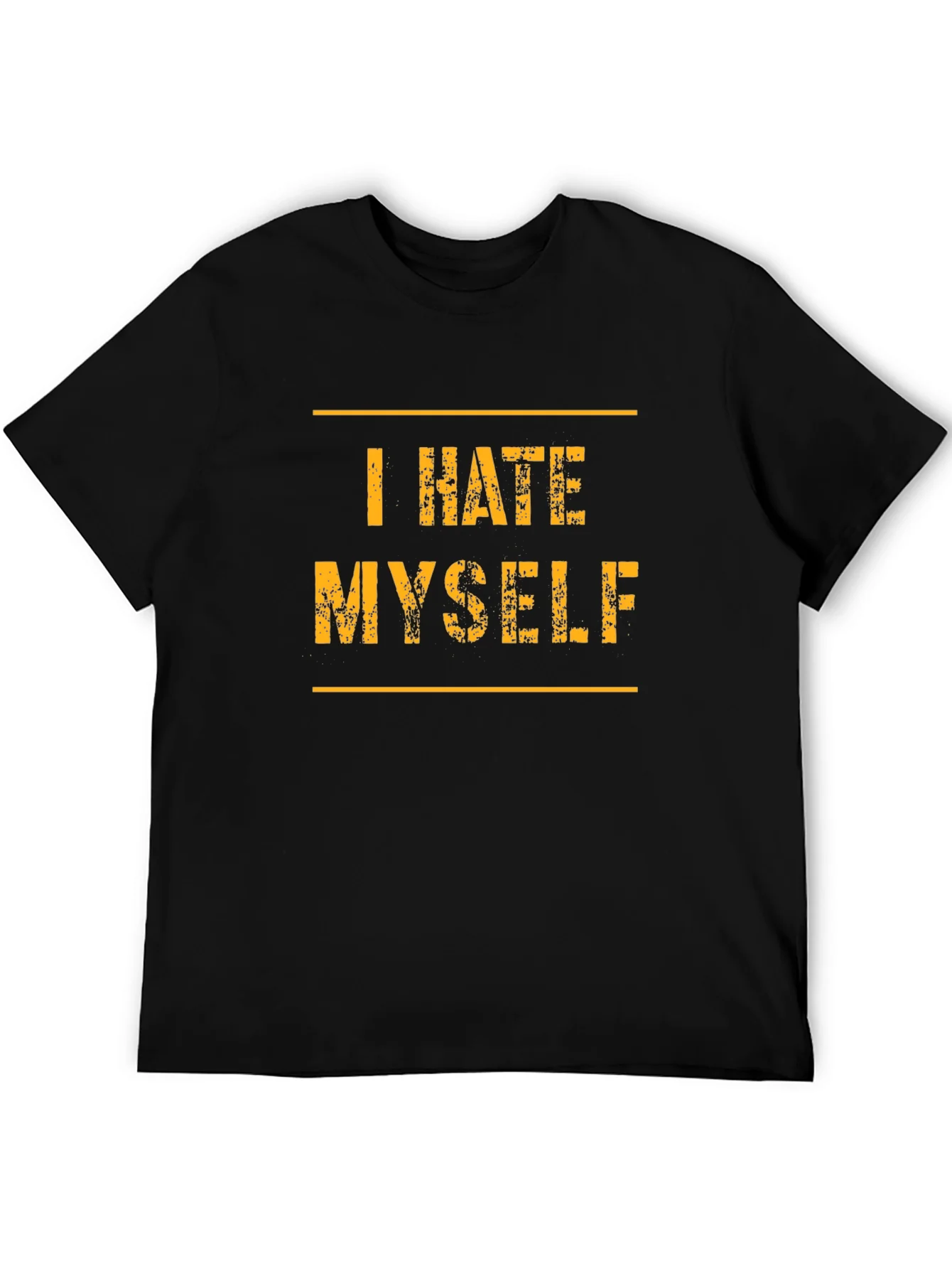 Rebbecca I Hate Myself T-Shirt - Black Graphic Tee