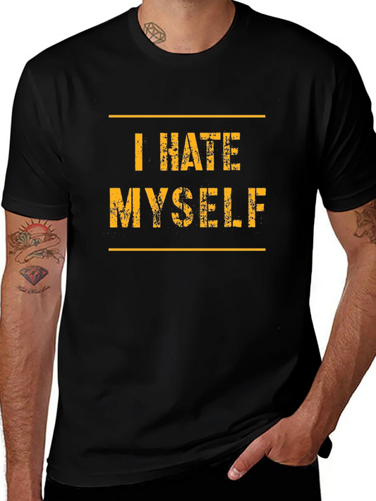 Rebbecca I Hate Myself T-Shirt - Black Graphic Tee